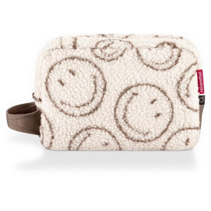 Reisenthel Cosmeticpouch M Smiley Teddy Chocolate – kosmetická taška, celkový pohled