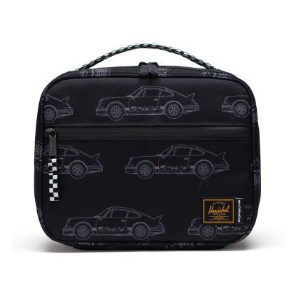 Herschel Porsche Pop Quiz Lunch Box Little Herschel Carrera Black 5L – produktová fotografie