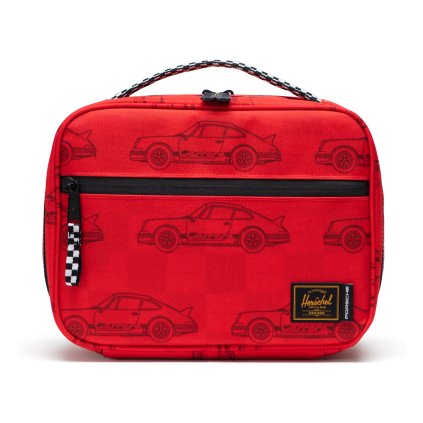 Herschel Porsche Pop Quiz Lunch Box Little Herschel Carrera Fiery Red 5L – produktová fotografie