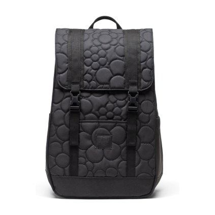 Herschel Retreat™ Small Quilted Capsule Black Tonal Daisy 17L – produktová fotografie