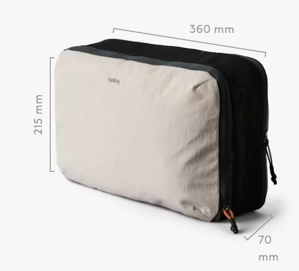 Rozměry cestovního organizéru Bellroy Packing Cube 12L