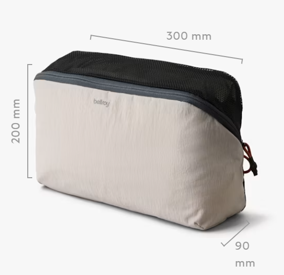 Rozměry cestovního organizéru Bellroy Lite Packing Cube 6L