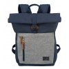 TRAVELITE-96310-20, Travelite Basics Roll-up Backpack Navy/Grey 35l