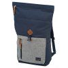 132129 2 travelite basics roll up backpack navy grey 35l
