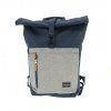 132129 5 travelite basics roll up backpack navy grey 35l