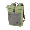 Batoh na střední a vysokou školu Travelite Basics Roll-up Backpack Green/Grey