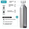 Quokka Nerezová láhev Solid 510 ml - černá