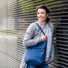 Zwei Kabelka MADEMOISELLE M12 nubuk blue