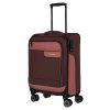 Travelite Viia 4w S Rose – cestovní kufr, šikmý pohled