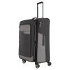 Travelite Viia 4w L Anthracite – cestovní kufr, šikmý pohled