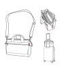 Reisenthel Allrounder S Pocket Twist Silver – cestovní taška, produktový pohled 6