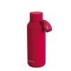 Quokka Nerezová termoláhev s poutkem Solid 510 ml - Vínová
