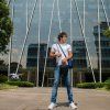 XD Design Boxy Sling crossbody taška - modrá