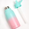 Neon Kactus dětská nerezová láhev 340 ml - tyrysovo-růžová
