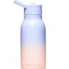 Neon Kactus dětská nerezová láhev 340 ml - fialovo-oranžová