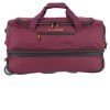 Travelite Basics Wheeled duffle S Bordeaux – cestovní taška na kolečkách, produktový záběr 3
