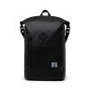 Herschel Roll Top Backpack Black 23l