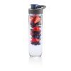 Láhev s košíkem na ovoce Get Fit, 800 ml, Loooqs, čirá/šedá/modrá