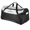 Travelite Basics Trolley Travel Bag Black/white – cestovní taška na kolečkách, boční pohled