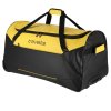 Travelite Basics Trolley Travel Bag Black/yellow – cestovní taška na kolečkách, boční pohled