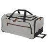 Travelite Crosslite Wheeled Duffle M White Sand – cestovní taška na kolečkách, při používání