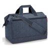 Reisenthel Allrounder L Pocket Herringbone Dark Blue – cestovní taška, celkový pohled