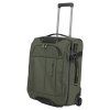 Travelite Briize Wheeled duffle S Khaki – cestovní taška na kolečkách, šikmý pohled