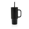 Uzavíratelný nerez termohrnek s brčkem, 480ml, XD Design, černý