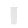 Uzavíratelný nerez termohrnek s brčkem, 480ml, XD Design, bílý