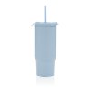 Uzavíratelný nerez termohrnek s brčkem, 480ml, XD Design, světle modrý