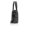Puffer Tote Bag Side View Black