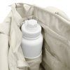Puffer Tote Bag Interior Water Bottle Pocket Off White
