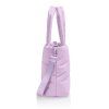 Puffer Tote Bag Side View Lavender