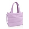 Puffer Tote Bag Front View Lavender 33ba8bdb 9ff2 459c a3c8 a24bc5c76a9d