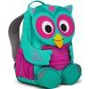 Affenzahn Dětský batoh do školky Large Friend Owl- turquoise 8l