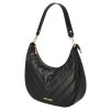Travelite BARBARA Cozy Hobo Bag Black – kabelka, detail provedení