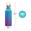 BAAGL Termoláhev s bambusovým víčkem Gradient modro-fialová, 500 ml – produktová fotografie 4