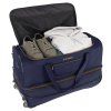 Travelite Basics Wheeled duffle L Navy/orang – cestovní taška na kolečkách, vnitřní prostor