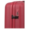 Travelite Air Stripe S Red – cestovní doplněk, detail zipu