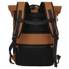 Travelite Briize Backpack M Roll-Up Curry – batoh, pohled zezadu