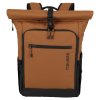 Travelite Briize Backpack M Roll-Up Curry – batoh, celkový pohled