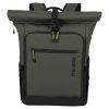 Travelite Briize Backpack M Roll-Up Khaki – batoh, pohled zepředu