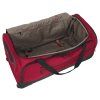Travelite Crosslite 5.0 Wheeled Duffle L Red – cestovní taška na kolečkách, vnitřní prostor, záběr 6
