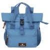 Travelite Basics Short Handle Mini Denim 8l – cestovní doplněk, detail zipu