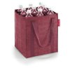Reisenthel Bottlebag Twist maroon – taška na lahve, celkový pohled