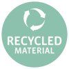 Reisenthel Loopshopper L Frame Twist Coffee – nákupní taška, označení recyklovaného materiálu