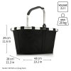 Reisenthel Carrybag Frame Leo nero – nákupní košík, produktový pohled 11