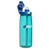 nalgene straw bottle blue aqua w dark blue cap sustain nalgene 5566 0124 03
