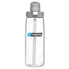 nalgene straw bottle clear w gray cap sustain nalgene 5566 0224 01