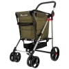 Rolser Basket Polar 4Big s brzdou nakupni vozik na kolkeckach s brzdou khaki